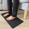 earthing & grounding mat being used on floor with feet on top. earthing & grounding mat being used on floor with feet on top.