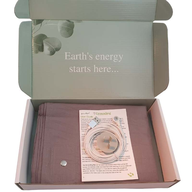 Double Fitted Earthing Bed Sheet Dark Grey Urban Hippee