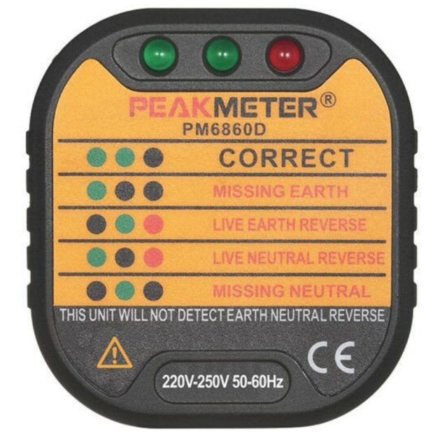 Earthing socket tester for Australian power points.