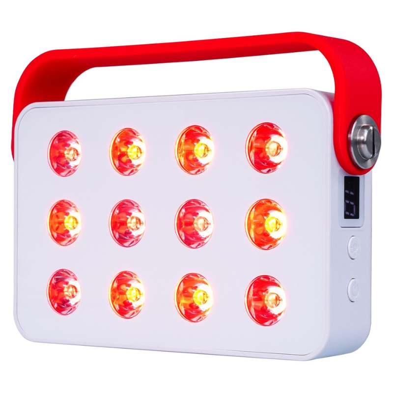 Red light therapy mini, Urban Hippee. Left view of panel. Red light therapy mini, Urban Hippee. Left view of panel.