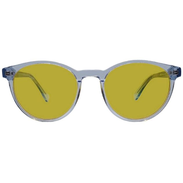 Blue light glasses, crystal blue yellow lens.