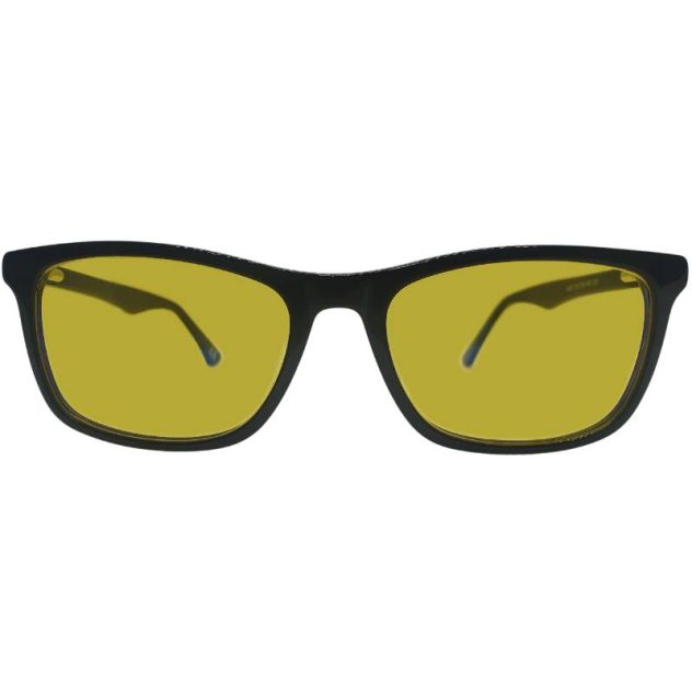 Blue light glasses, crystal blue yellow lens.
