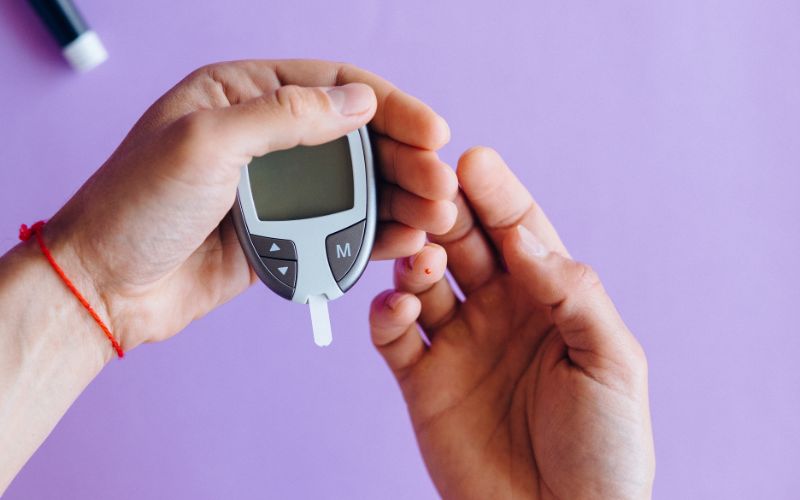 Grounding mat regulating glucose levels.