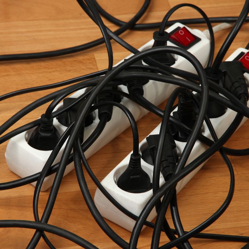 EMFs built up from multiple plugs in room. Earthing sheets can help.