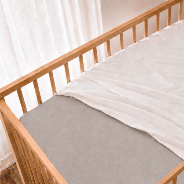 Cot with grounding underlay sheet installed.