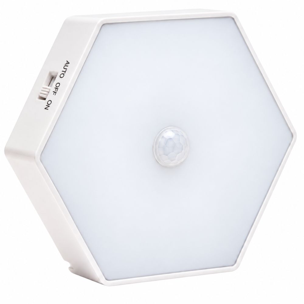 SleepGlow motion activated red night light – front view. SleepGlow motion activated red night light – front view.