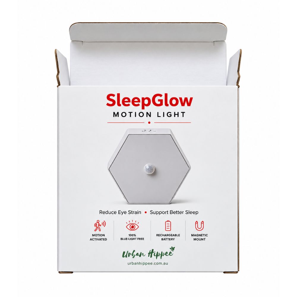 SleepGlow Motion Light with included magnetic mount and USB charging cable